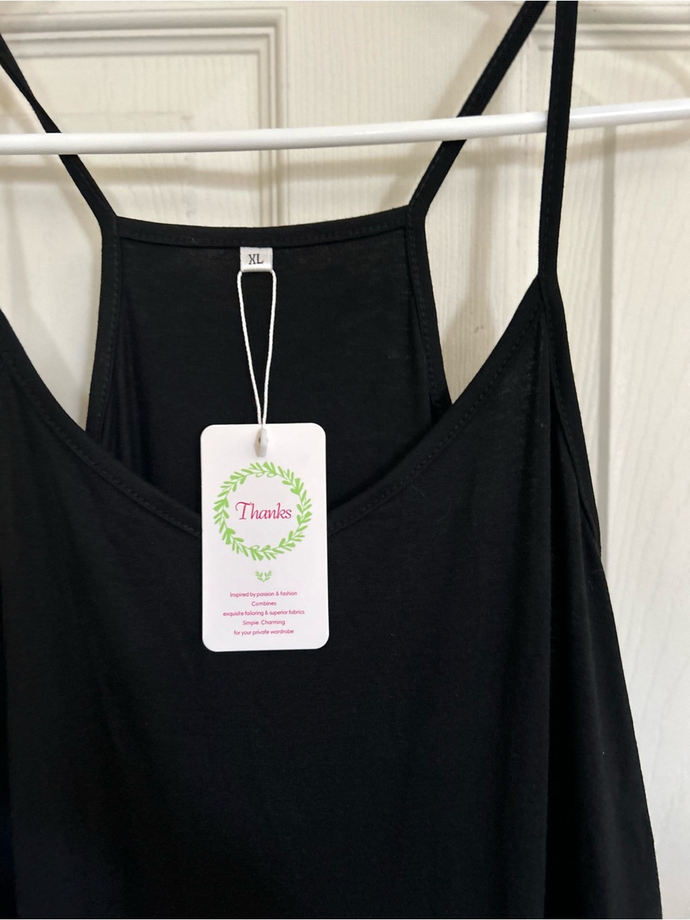Slim Black Spaghetti-Strap Jumpsuit. NWOT - Picture 2 of 11